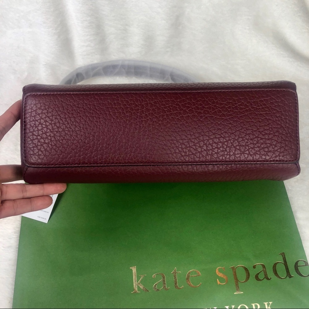 ⬇️NWT Kate Spade Carter Georgia Cherrywood Satchel - Picture 11 of 12